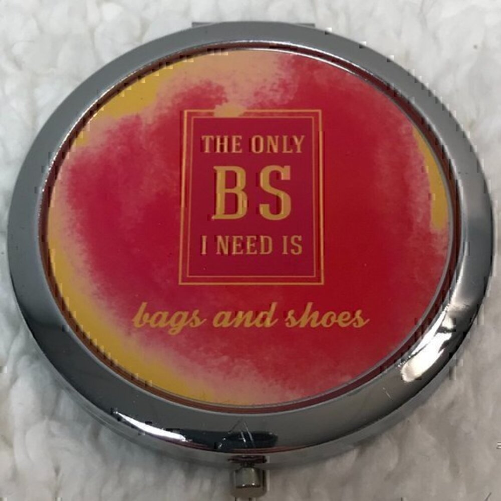 Lucy Lu Designs "The Only BS" Women's Compact Mirror Case